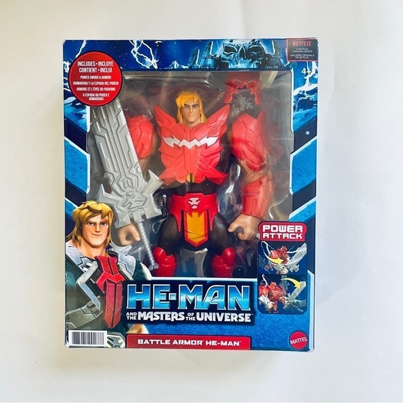 NIB He-Man and the Masters of the Universe Battle Armor He-Man Action Figure - Picture 1 of 4